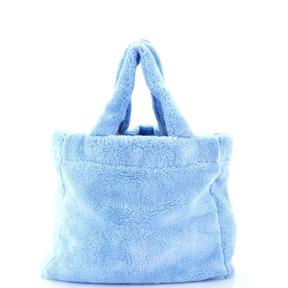 Prada Logo Tote Terry Cloth #269002P77B - Picture 3 of 8